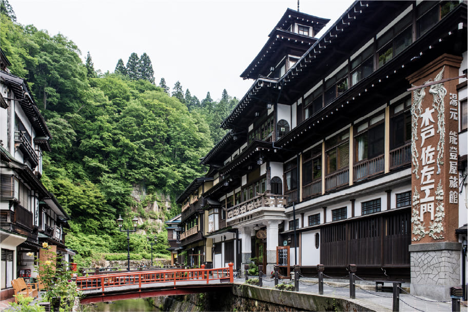 銀山温泉街